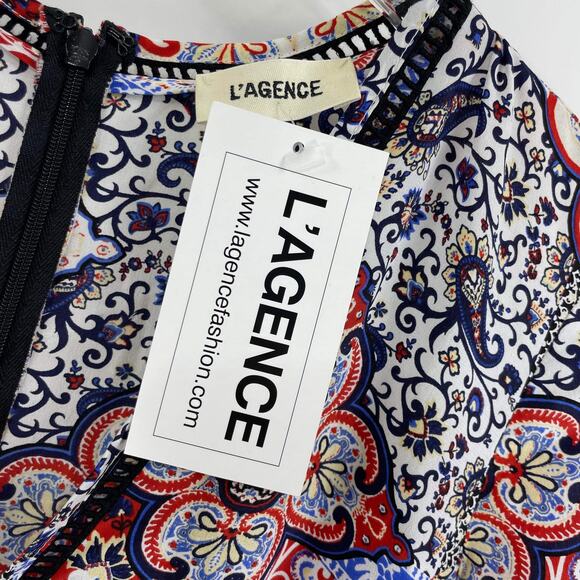 L'Agence Teresa Boho Babushka Floral Paisley Print Maxi Dress XS - Picture 5 of 12